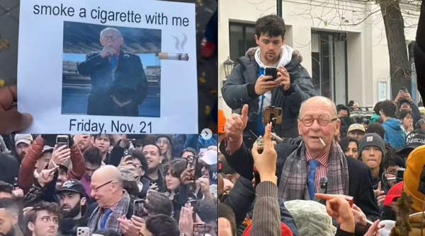 Se fuma un cigarro… y aparecen más de 2.000 personas para acompañarlo